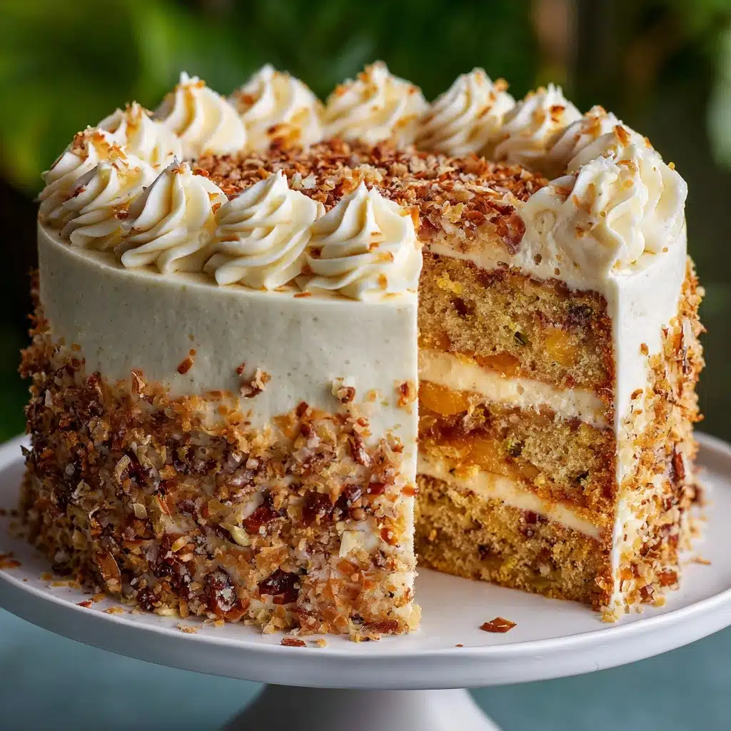 Hawaiian Wedding Cake with Whipped Cream Cheese Frosting Recipe