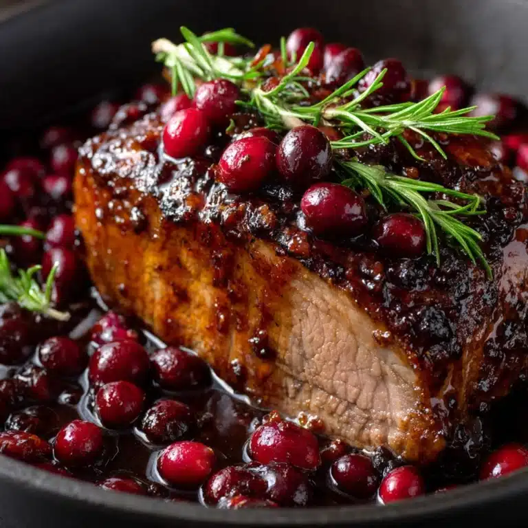 Cranberry Balsamic Roast Beef Recipe