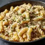 Stovetop Creamy Ground Beef Pasta Recipe