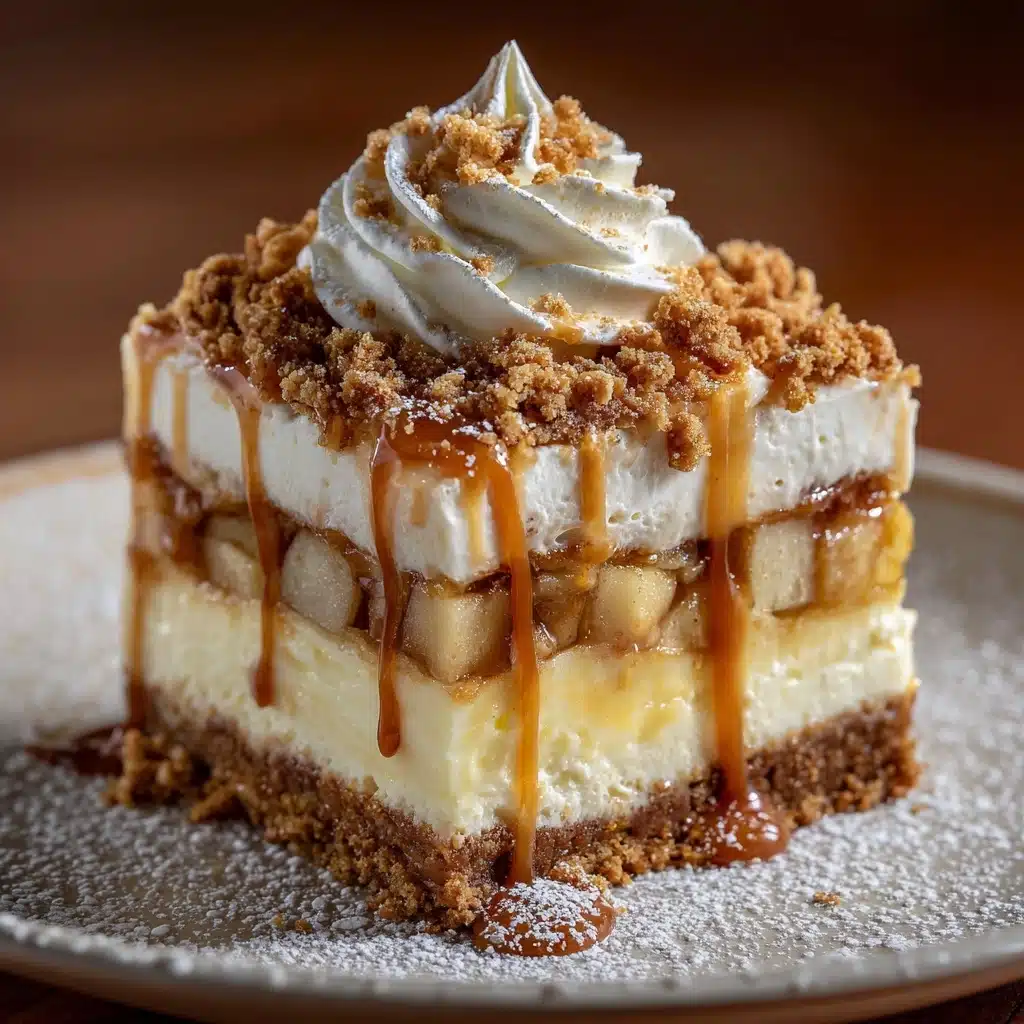 Apple Crisp Cheesecake Recipe - Recipe Image