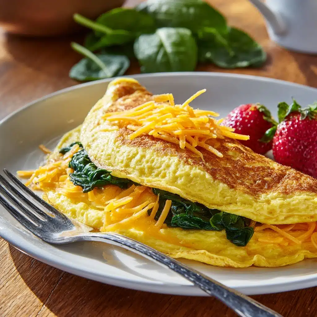 Spinach & Cheese Omelette Recipe - Recipe Image