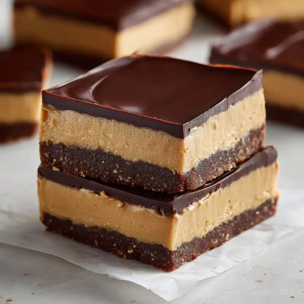No-Bake Peanut Butter Buckeye Bars Recipe - Recipe Image