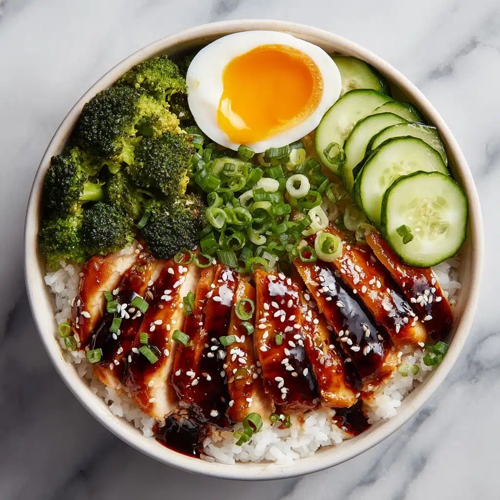 Sticky Chicken Rice Bowls Recipe