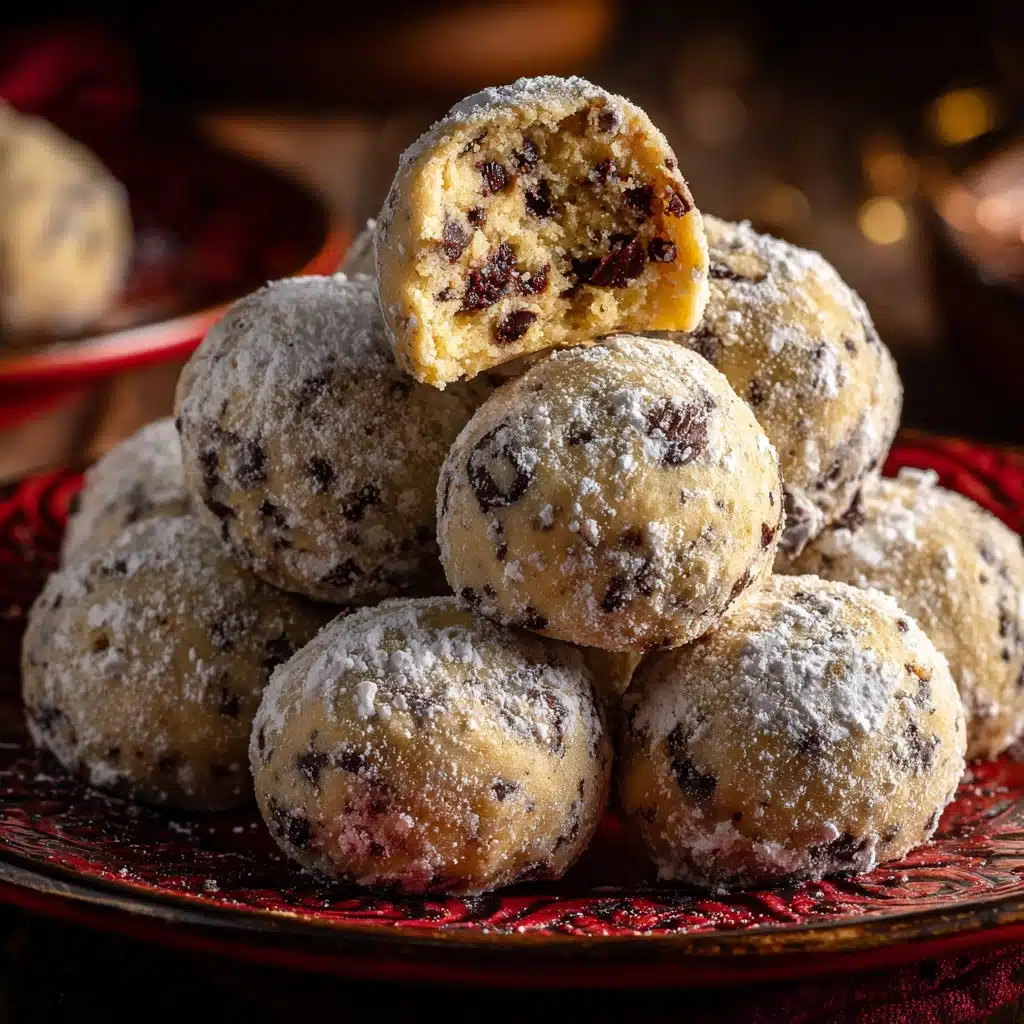 Peanut Butter Chocolate Chip Snowball Cookies Recipe - Recipe Image
