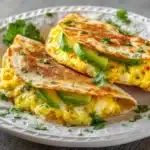 Egg & Avocado Breakfast Quesadilla Recipe