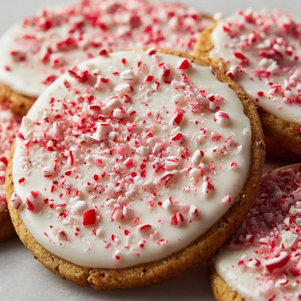 White Chocolate Dipped Peppermint Sugar Cookies Recipe