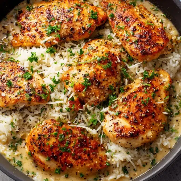 Chicken with Garlic Parmesan Rice Recipe