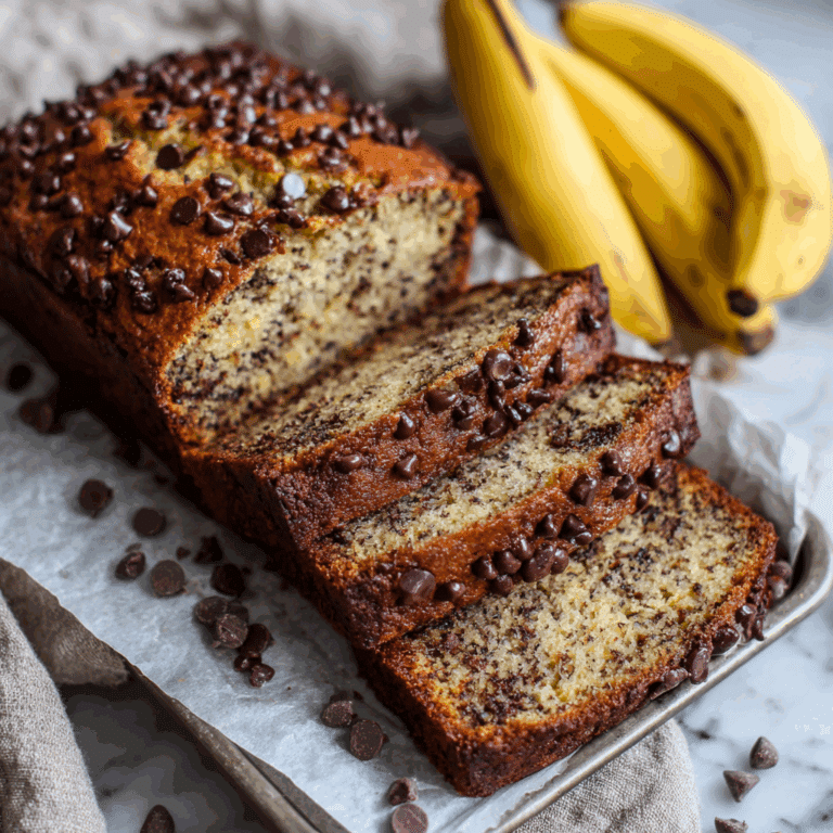 Super Moist Chocolate Chip Banana Bread Recipe
