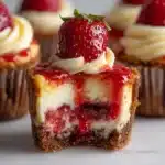 Mini Strawberry Cheesecake Cupcakes Recipe