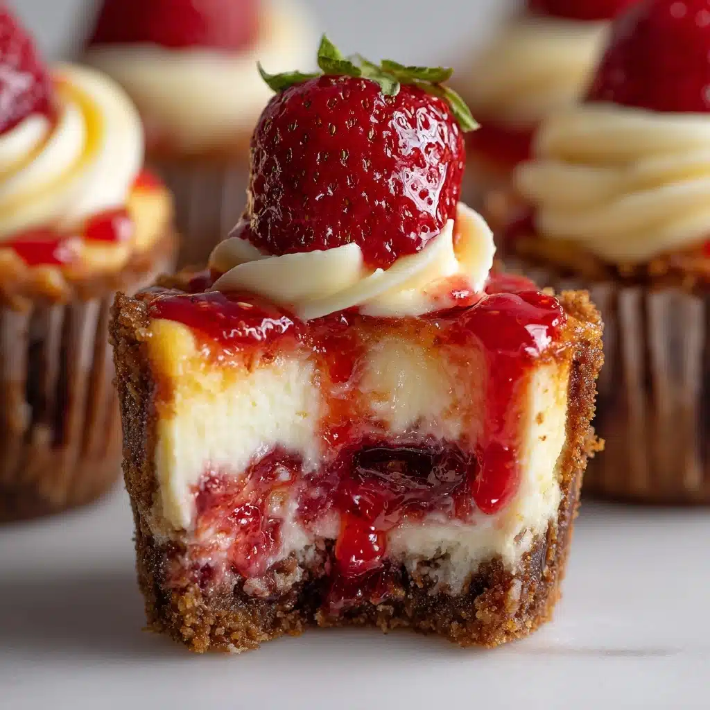 Mini Strawberry Cheesecake Cupcakes Recipe