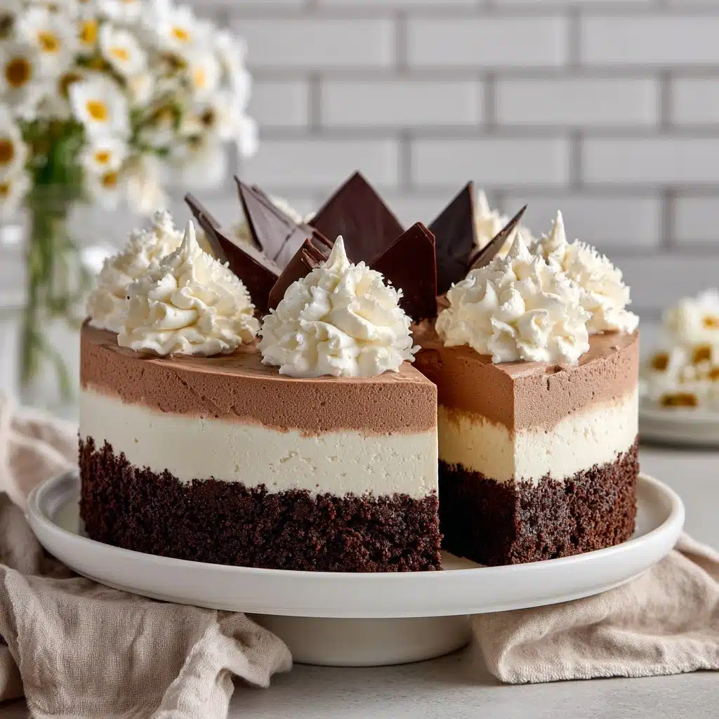 Triple Chocolate Mousse Cake Recipe