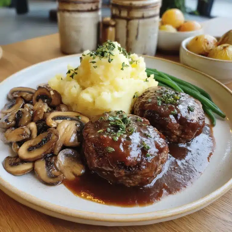 Salisbury Steak with Mushroom Gravy Recipe
