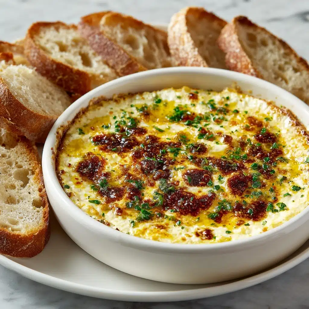 Baked Garlic Bread Dip Recipe - Recipe Image
