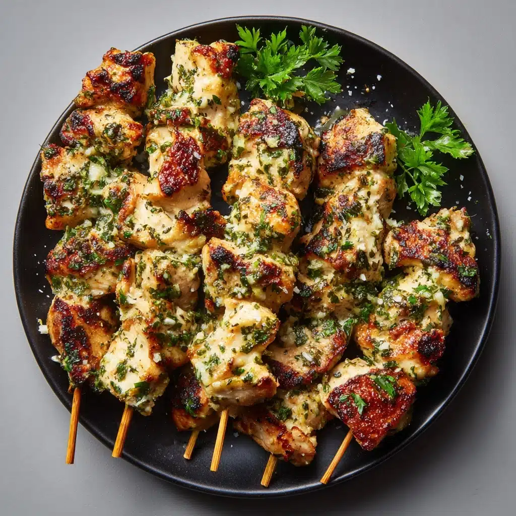 Garlic Parmesan Chicken Skewers Recipe - Recipe Image