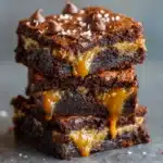 Caramel Chocolate Chunk Brownies Recipe