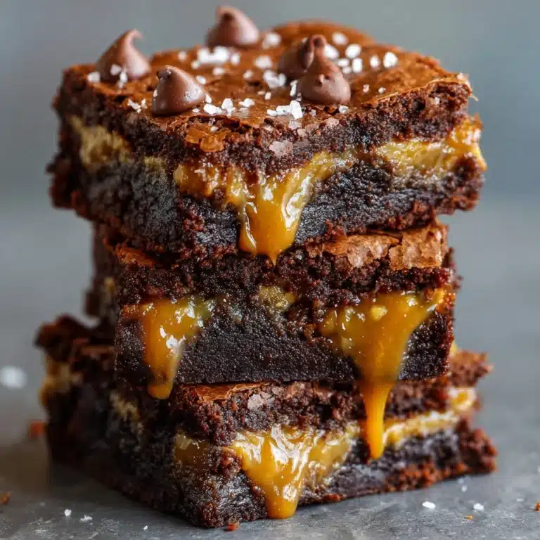 Caramel Chocolate Chunk Brownies Recipe