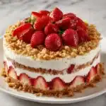Strawberry Delight Crunch Cake Recipe