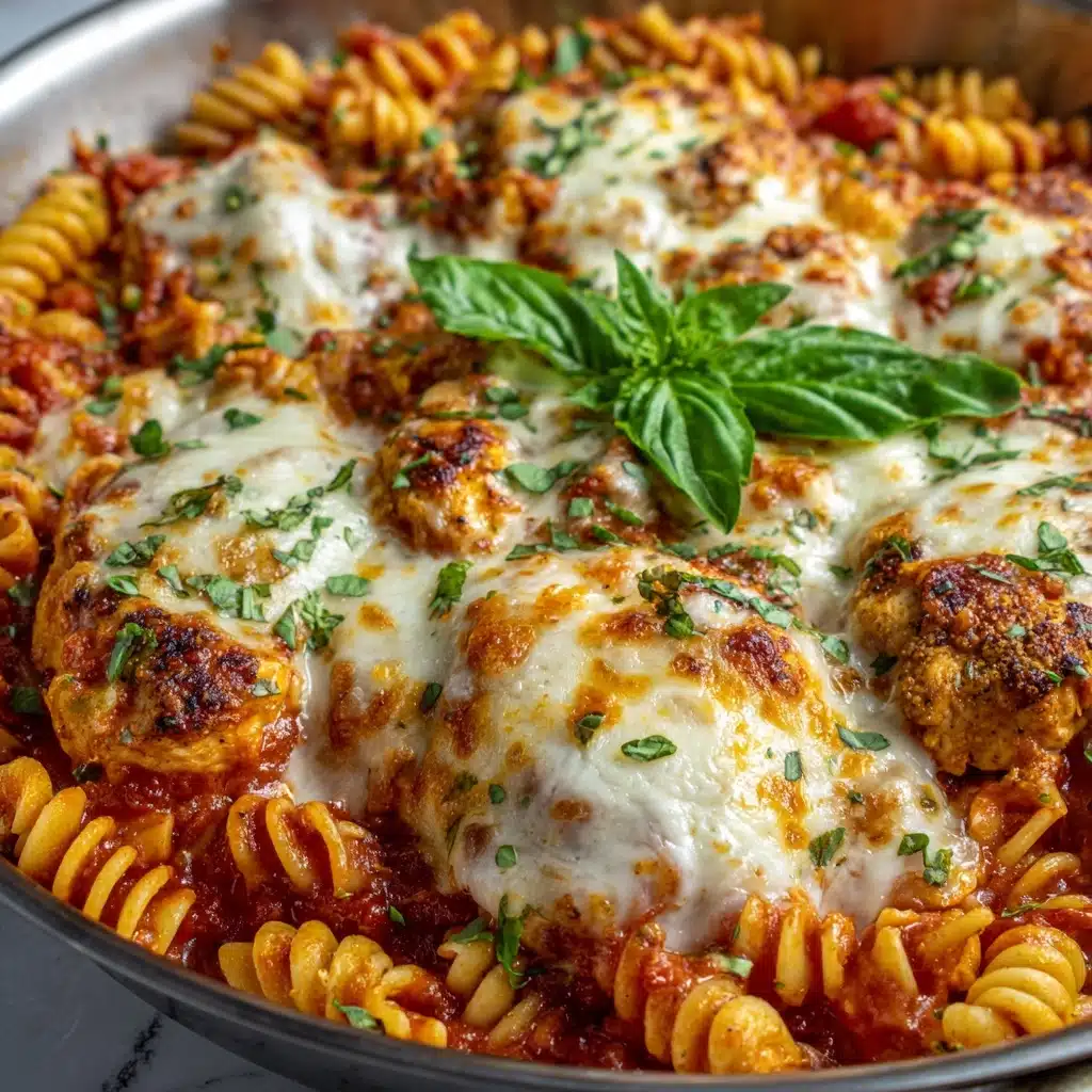 One-Pot Chicken Parmesan Pasta Recipe - Recipe Image