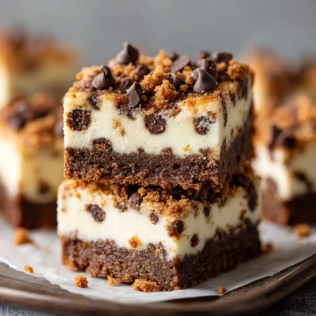 No-Bake Cookie Dough Cheesecake Bars Recipe