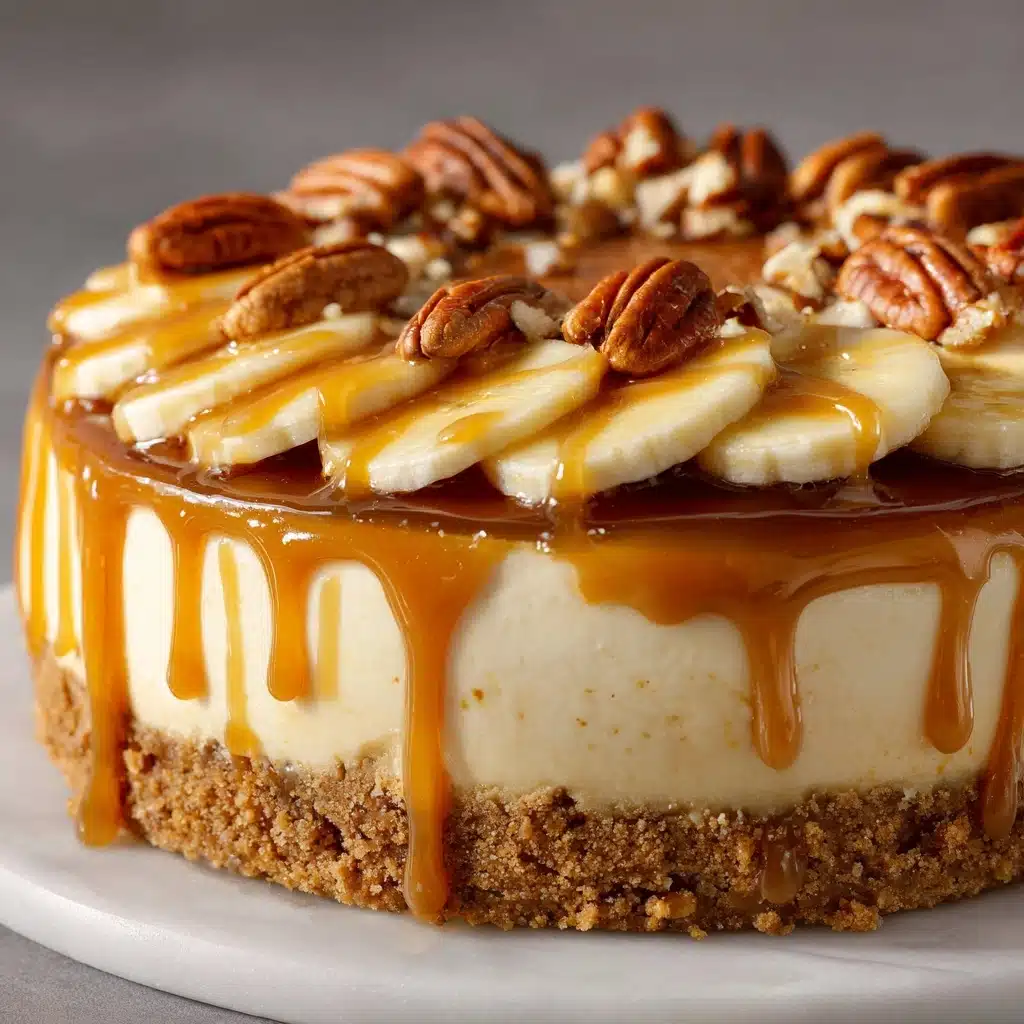 Banana Caramel Nut Cheesecake Recipe - Recipe Image