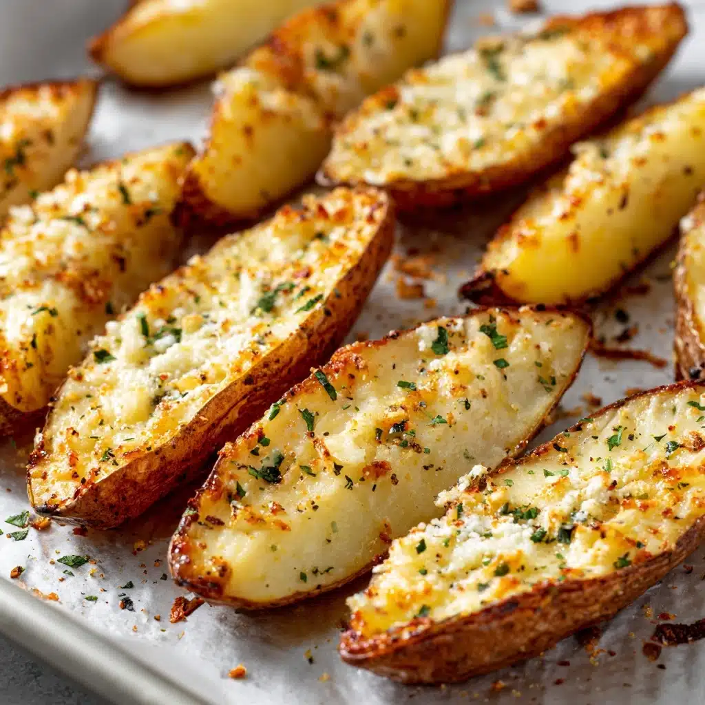 Parmesan Baked Potato Wedges Recipe - Recipe Image