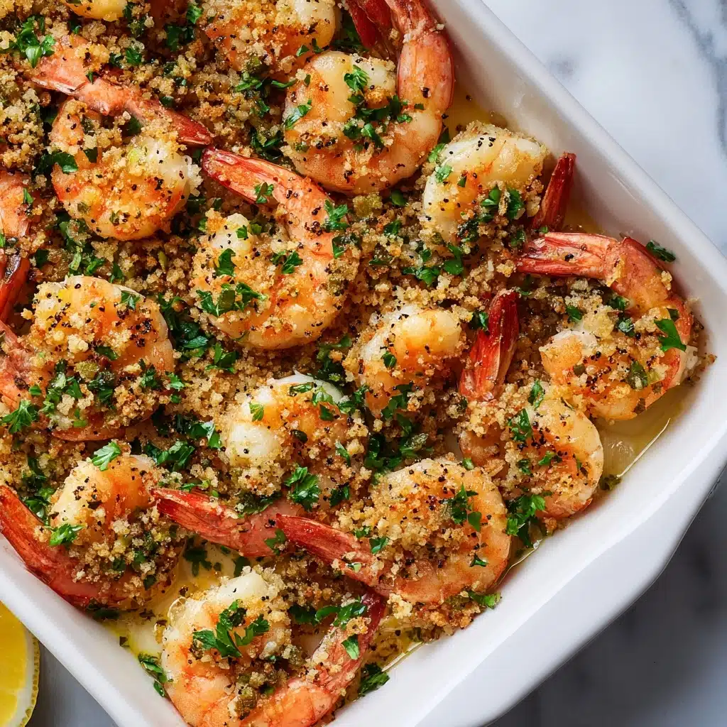 Garlic Parmesan Baked Shrimp Recipe