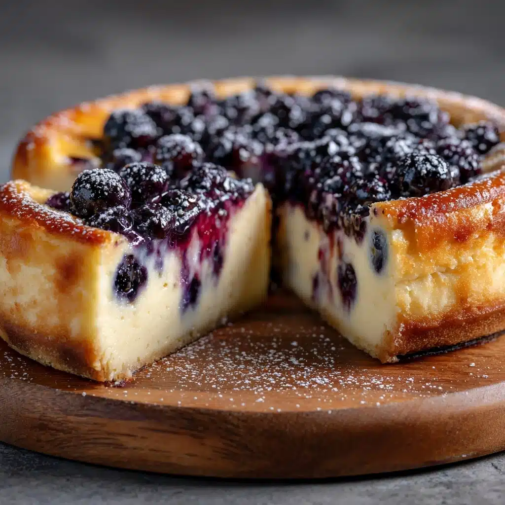 Simple Blueberry Basque Cheesecake Recipe