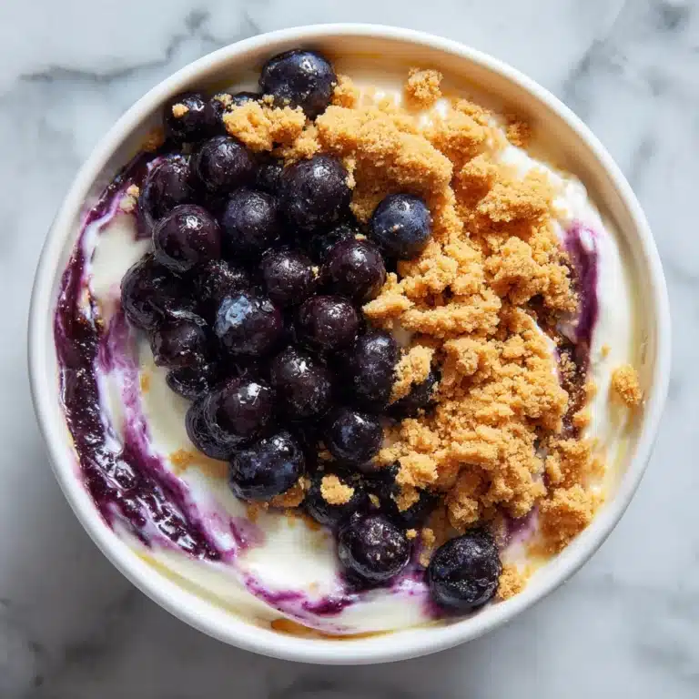 High-Protein Blueberry Cheesecake Bowl (Single Serve!) Recipe