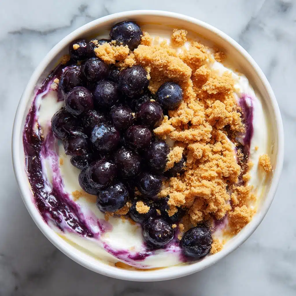 High-Protein Blueberry Cheesecake Bowl (Single Serve!) Recipe