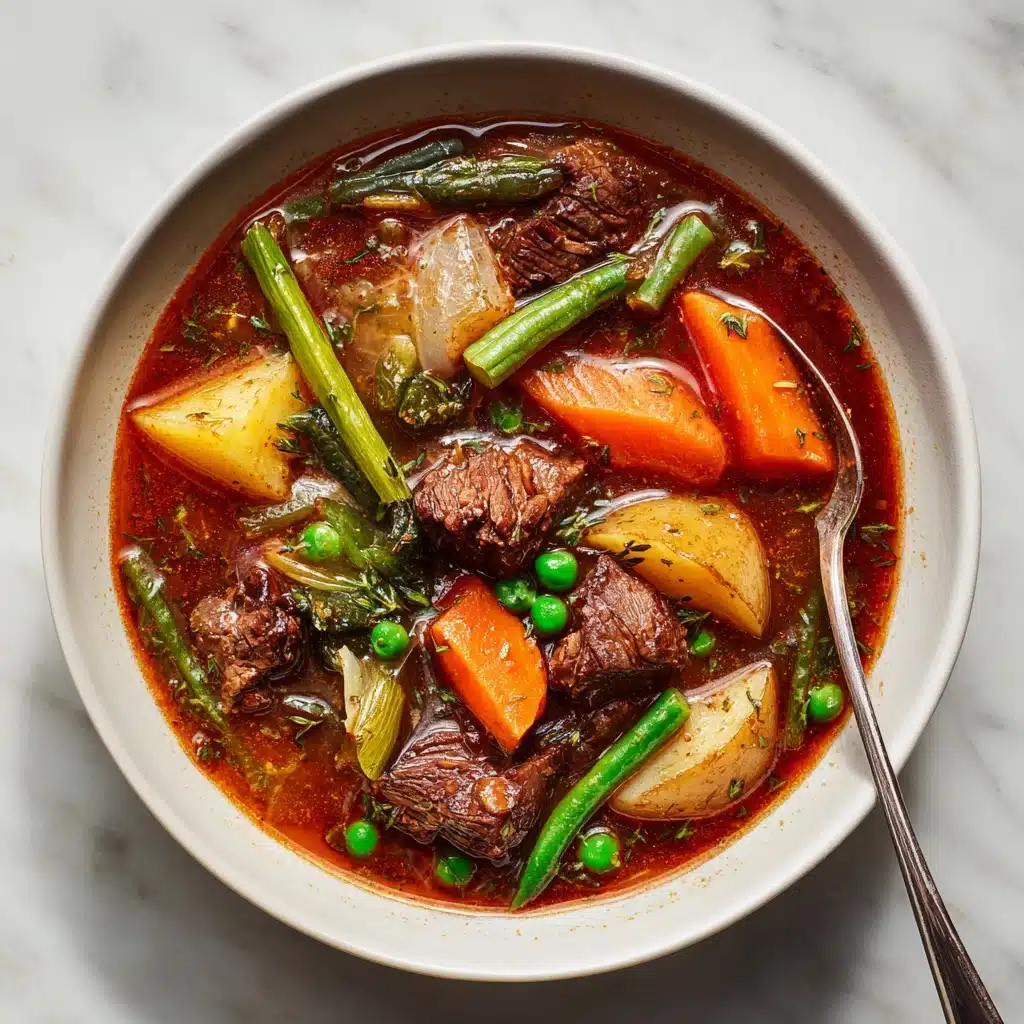 My Mom’s Old-Fashioned Vegetable Beef Soup Recipe - Recipe Image