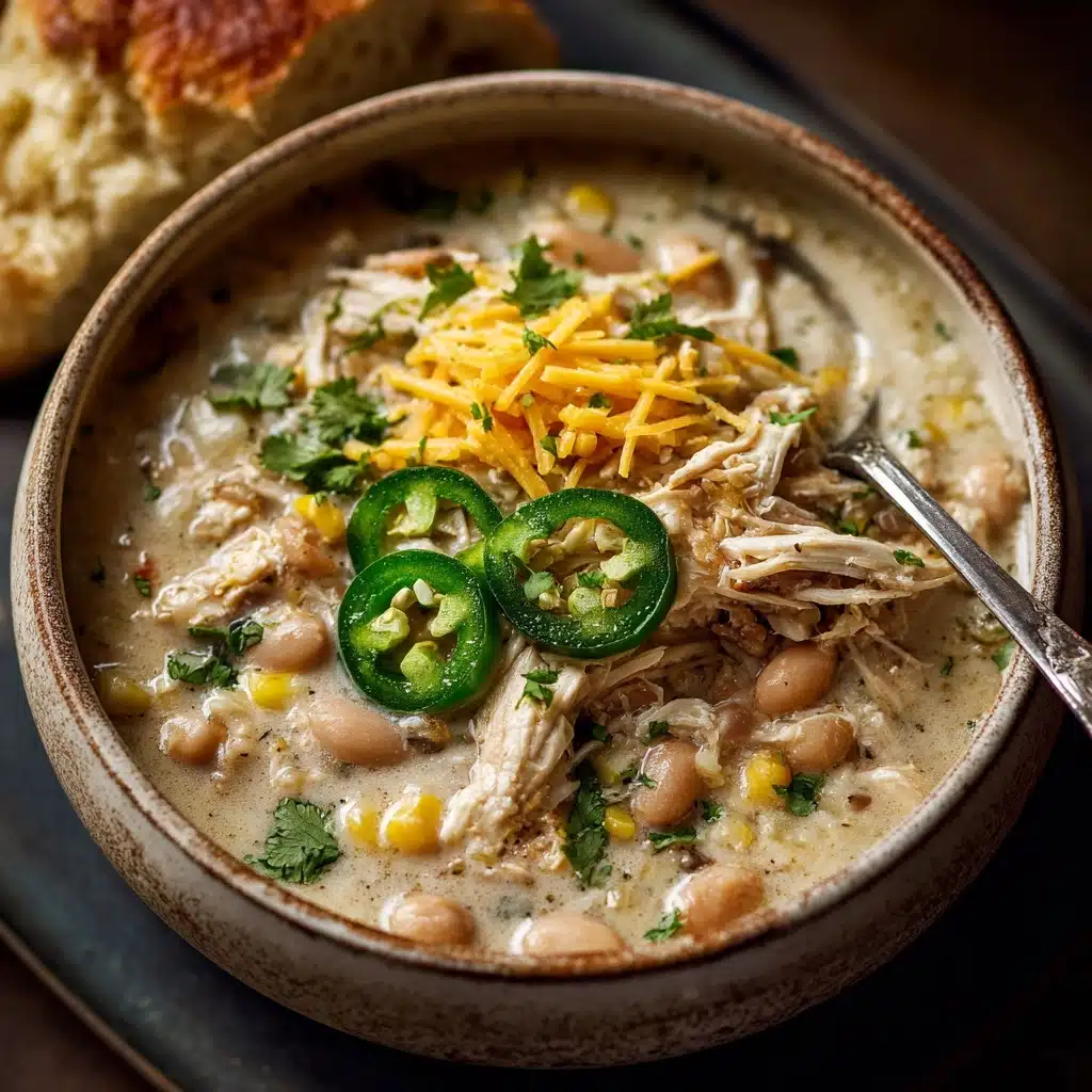 Creamy Crockpot White Chicken Chili Recipe - Recipe Image