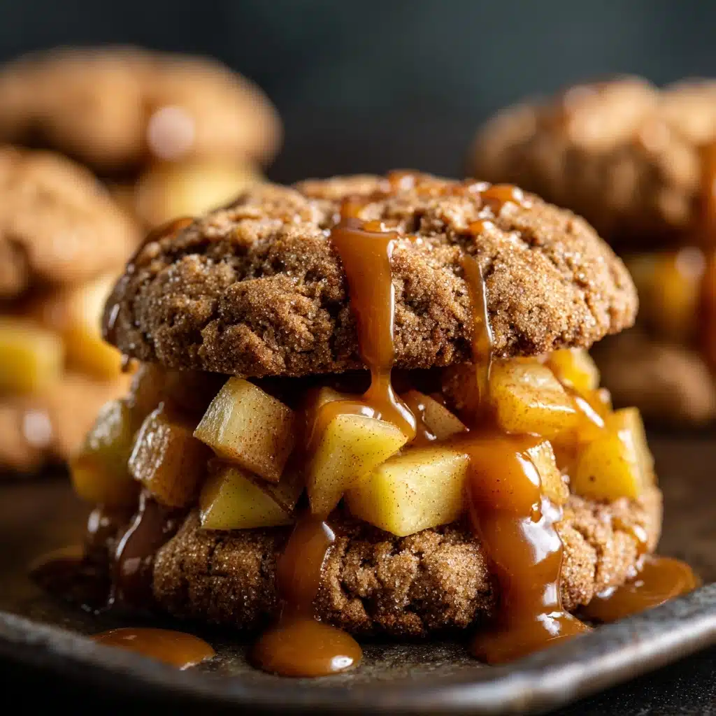 Caramel-Drizzled Apple Cinnamon Cookies Recipe - Recipe Image