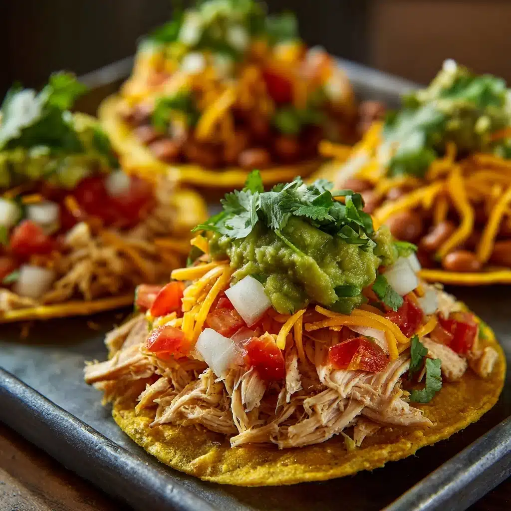 Easy Chicken Tostadas Recipe - Recipe Image