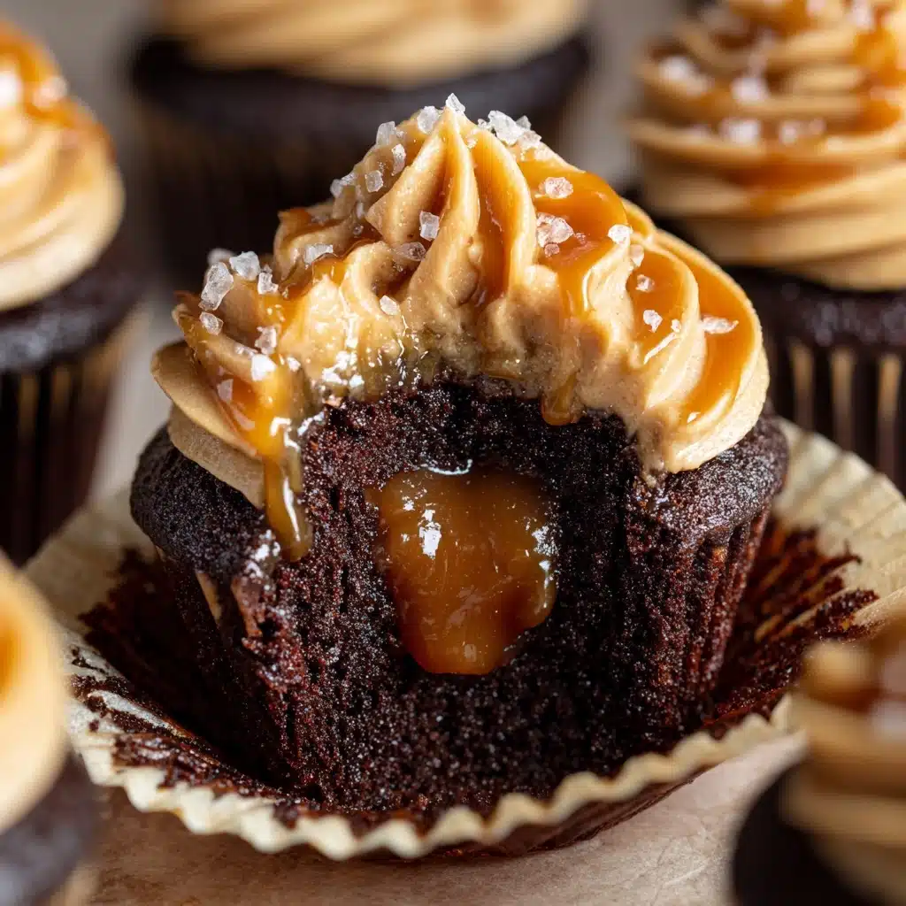 Irresistible Salted Caramel Lava Cupcakes Recipe - Recipe Image