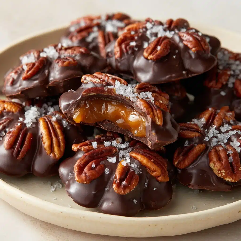 Homemade Chocolate Turtles Recipe - Recipe Image