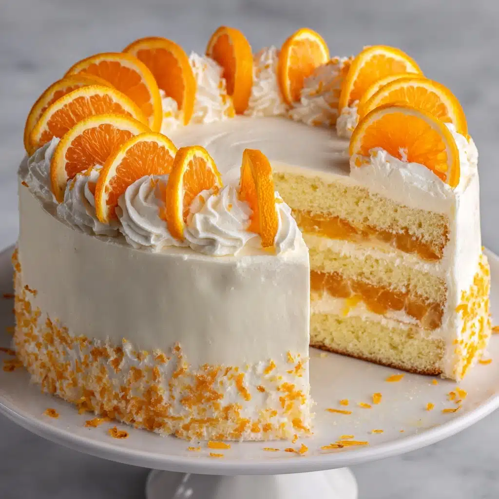 Orange Creamsicle Ice Cream Cake Recipe - Recipe Image