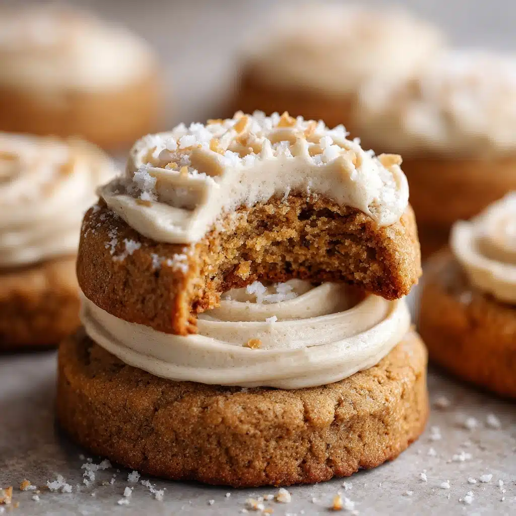 Healthy Soft Pumpkin Cookies with Salted Maple Frosting Recipe - Recipe Image