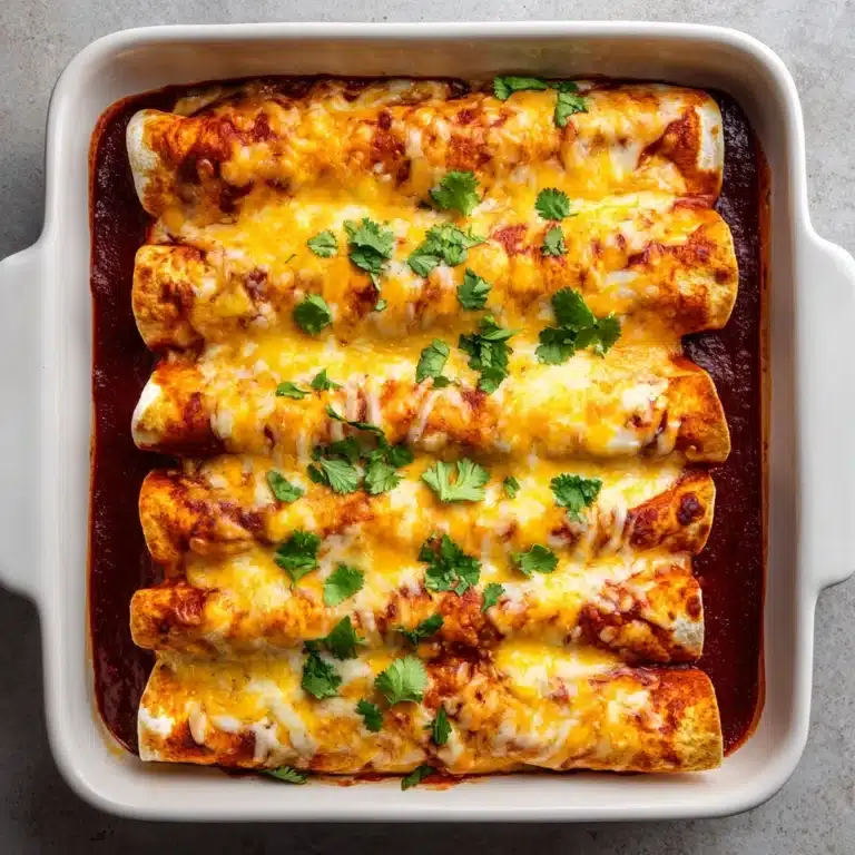Chicken Enchiladas with Homemade Red Enchilada Sauce Recipe
