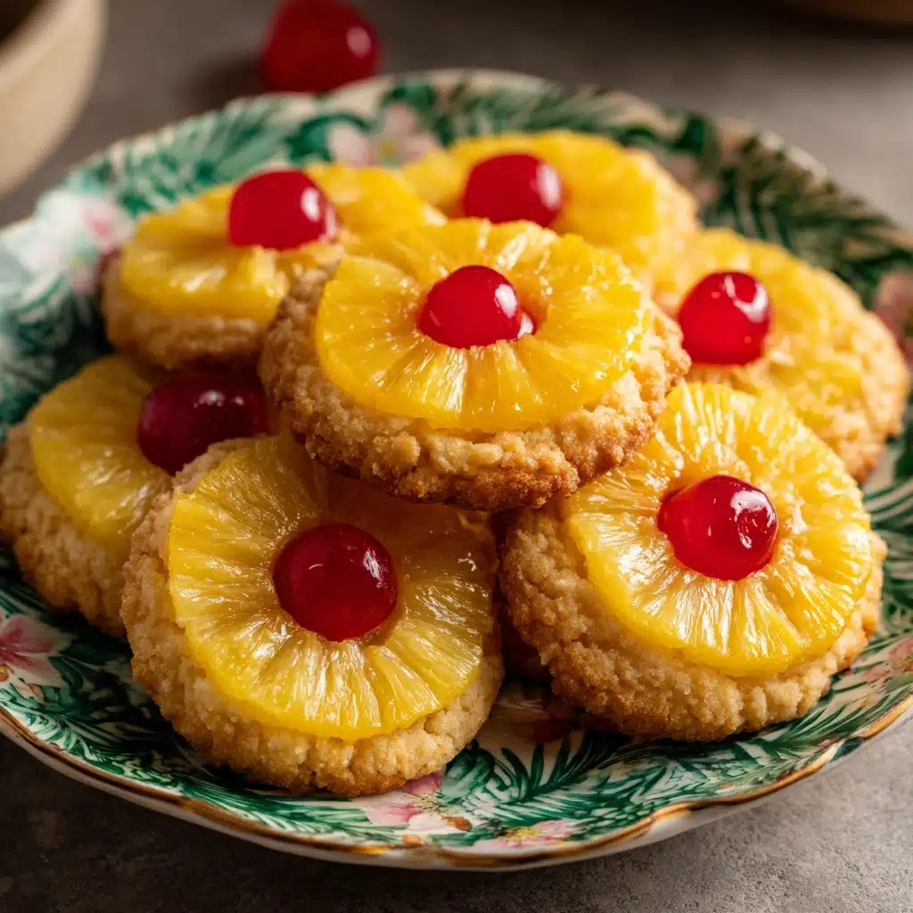 Christmas Pineapple Upside-Down Sugar Cookies Recipe - Recipe Image