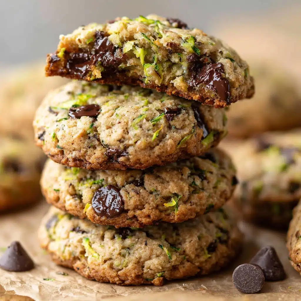 Zucchini Oat Chocolate Chip Cookies Recipe - Recipe Image
