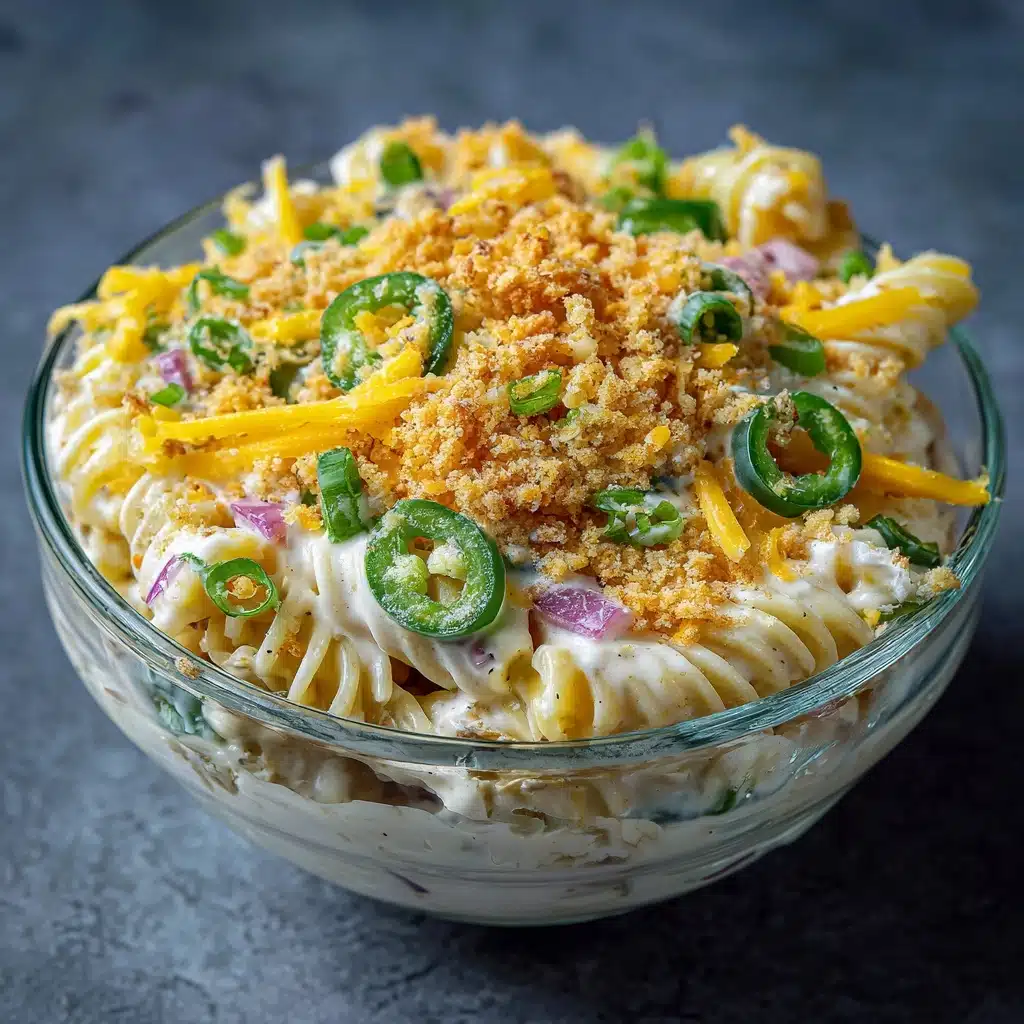 Cheesy Jalapeño Popper Pasta Salad Recipe - Recipe Image