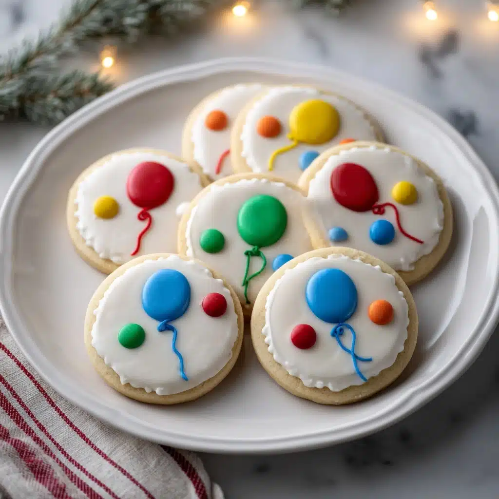 Christmas Lights Royal Icing Sugar Cookies Recipe - Recipe Image