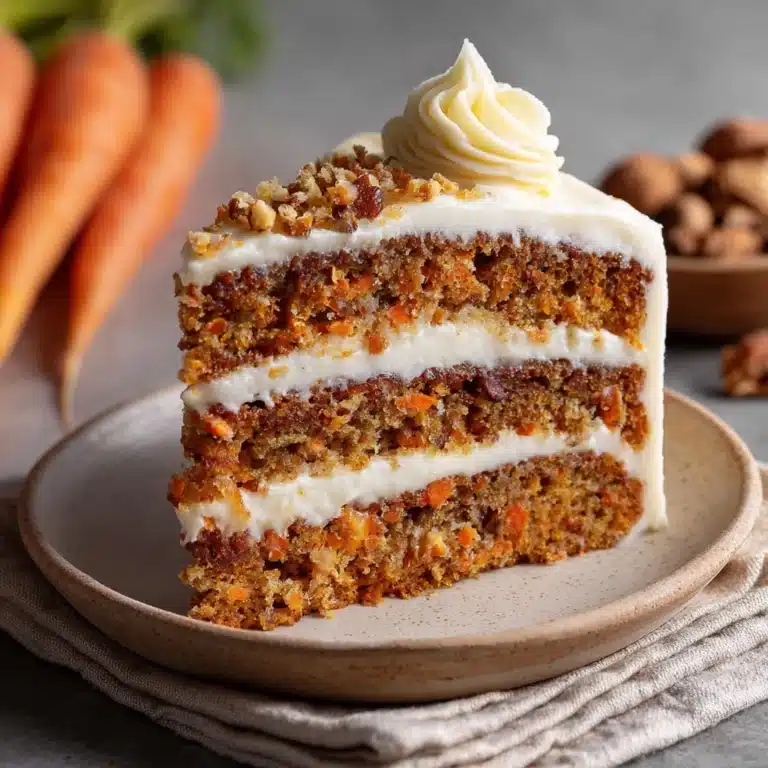 Moist Carrot Cake with Cream Cheese Frosting Recipe