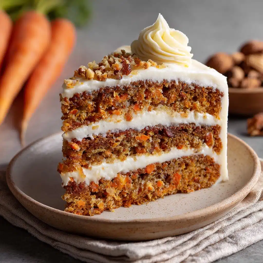 Moist Carrot Cake with Cream Cheese Frosting Recipe