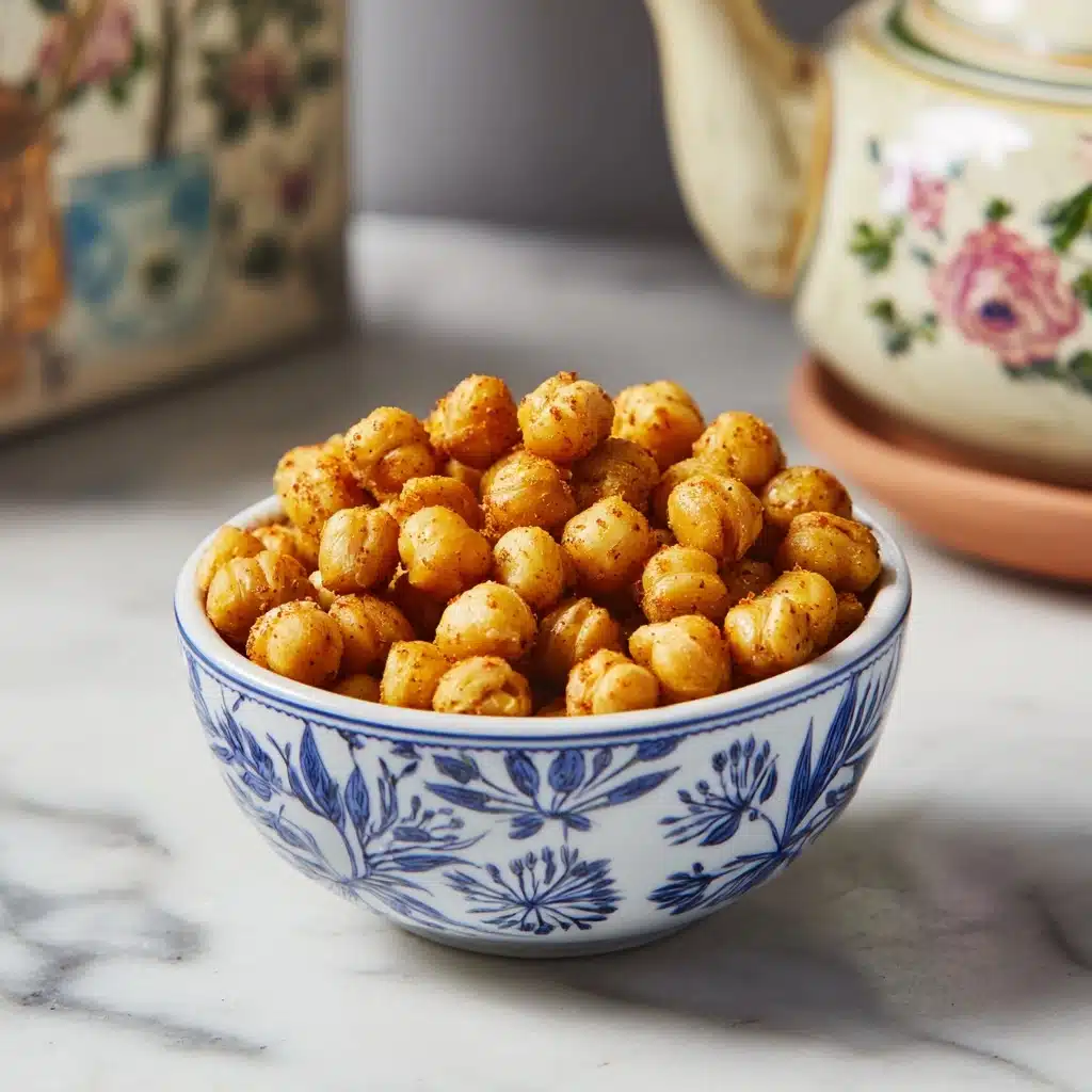 Crispy Curry Roasted Chickpeas for Delicious Healthy Snacks Recipe - Recipe Image