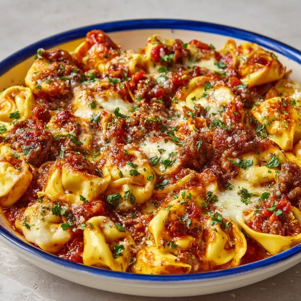 Meat Lovers Pizza Tortellini Recipe - Recipe Image