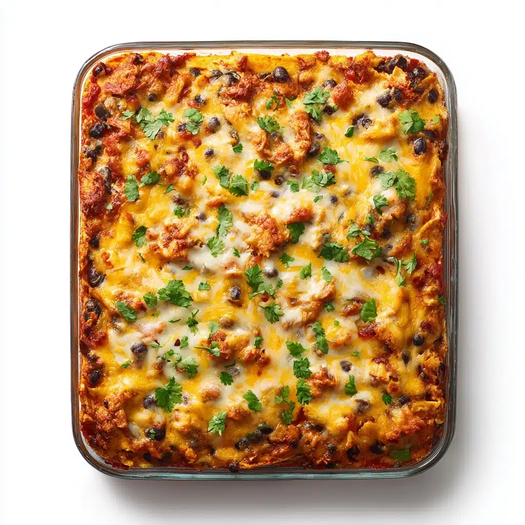 Easy Chicken Burrito Casserole Recipe - Recipe Image