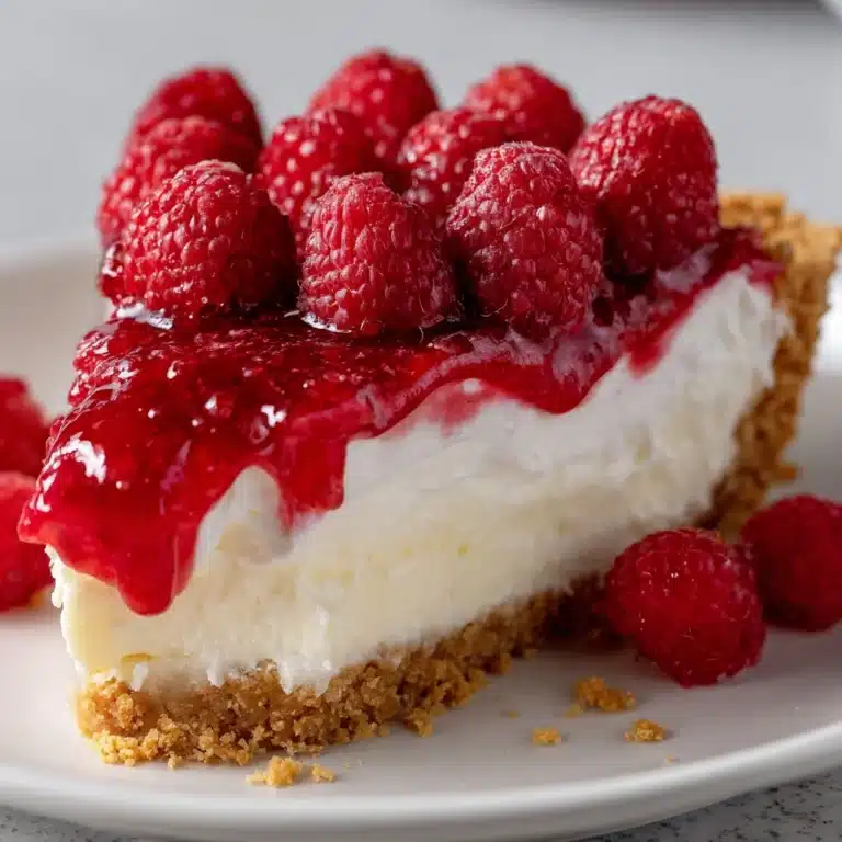 No Bake Raspberry Cream Pie Recipe