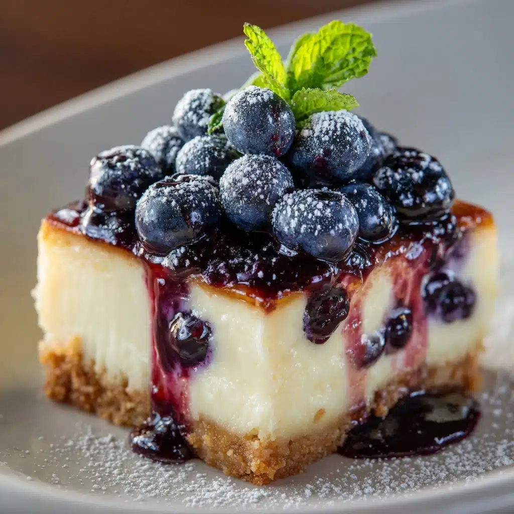 White Chocolate Blueberry Cheesecake Recipe - Recipe Image