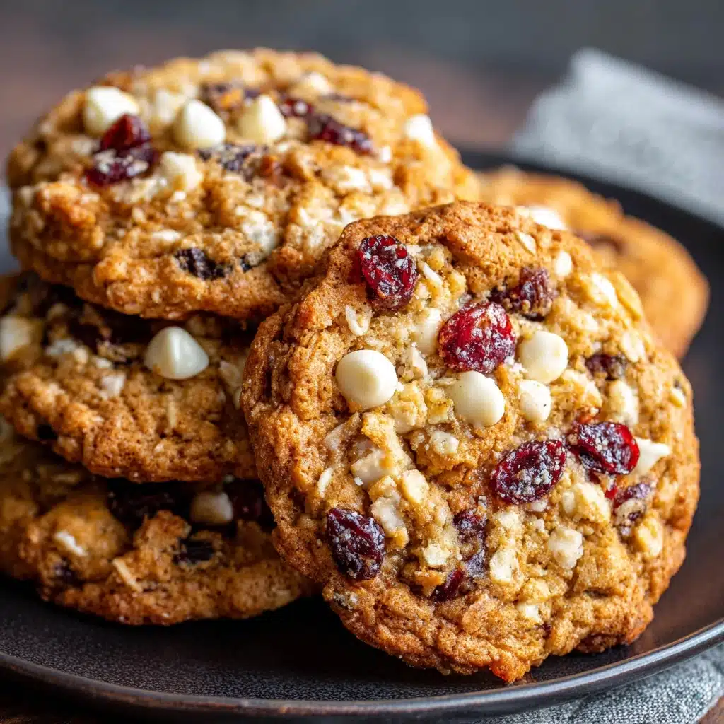 White Chocolate Cranberry Oatmeal Cookies Recipe - Recipe Image